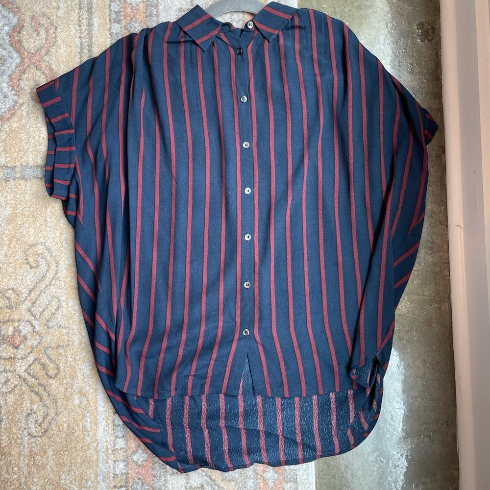 Madewell Striped Short-Sleeve Button Down